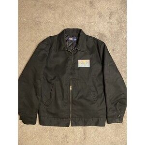 Dickies Eisenhower Quilted-Lined Insulated Black Workwear Jacket Size Medium